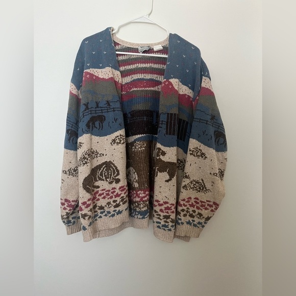 Vintage 1990 Beautiful Dogs Sweater from Northern Reflections cardigan sweater - Picture 13 of 13